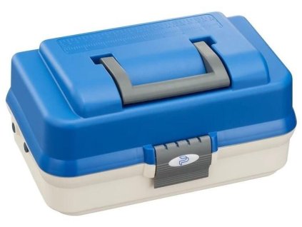 Plastica Panaro rybársky kufrík 143/ 2-poschodový bielo-modrý (PP-143-585)