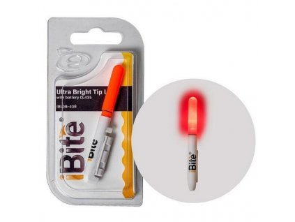 iBite světlo na špičku prutu Led Ultra Bright Tip Light červené (IBLDS43R)