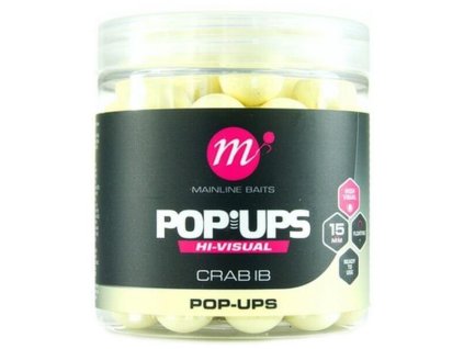 Mainline plávajúce boilies High Visual Mini Pop Ups Crab IB