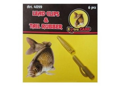 Extra Carp závěsky Lead Clips & Tail Rubber (4059)