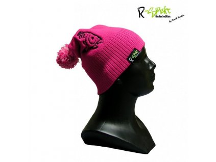 R-Spekt dětský kulich PomPom Duo Beanie růžový (76065)