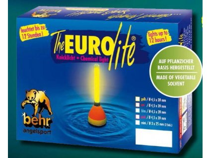 Behr chemické světýlko Euro Lite žlutozelené ø 4,5 x 39 mm (1044422)