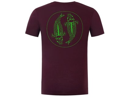 korda tricko mandala tee burgundy
