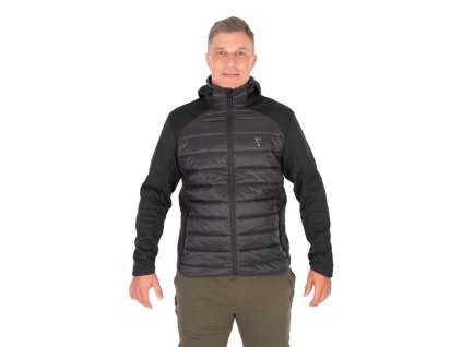 fox bunda collection hybrid jacket black orange