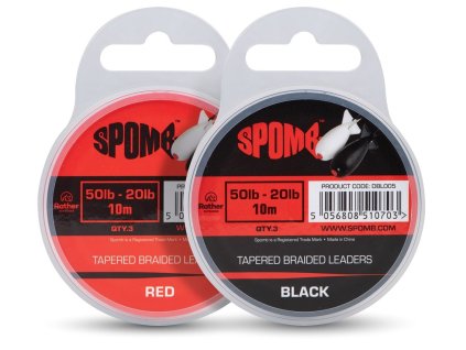 spomb ujimany sokovy vlasec tapered braided leaders 3x10 m 50 20 lb