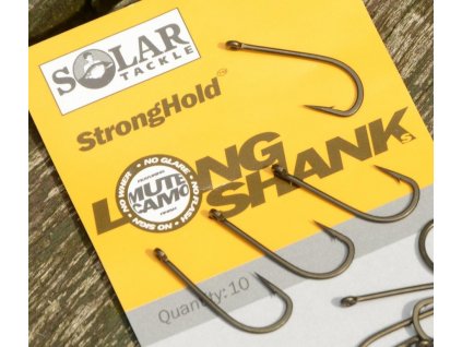 Solar háčiky StrongHold Longshank Hooks 10 ks veľ. 8 (LSC8)