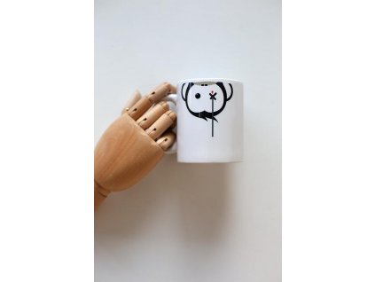 Monkey Climber hrnek Facedown Mug White