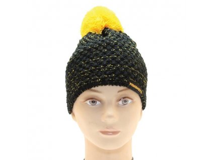 Mikbaits čiapka čierno - žltá s brmbolcom (11120158)