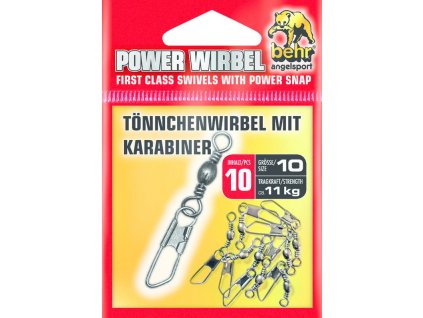 Behr obratlík s karabinkou POWER WIRBEL