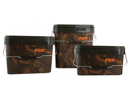 Fox plastové kbelíky Camo Square Buckets