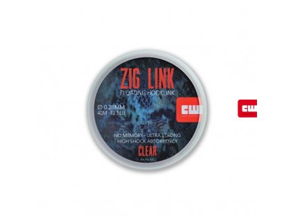 Carp Whisperer plávajúci vlasec Kryptec Zig Link 12lb Clear (KZL12)