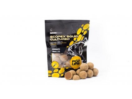 Nash plovoucí boilies Scopex Squid Cultured Pop Ups