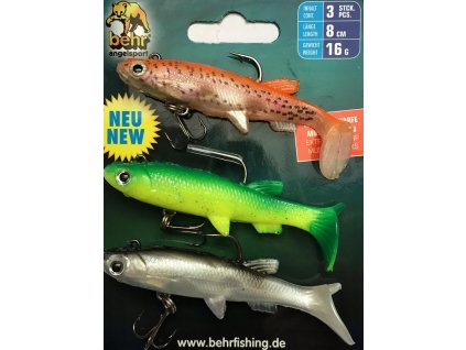 Behr gumové nástrahy 126er Trendex Minnow Set 8 cm 16 g 3 ks (6112698)