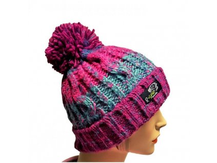 R-Spekt čepice Maxi PomPom beanie modrovínový (76121)