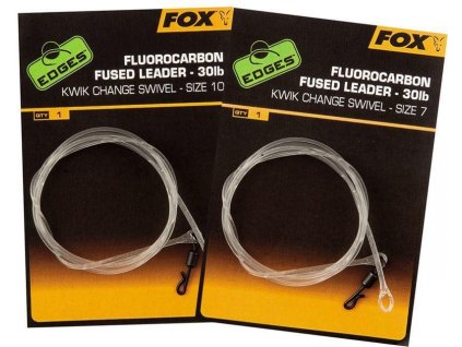 Fox koncová montáž Fluorocarbon Fused Leaders vel. 10 (CAC695)