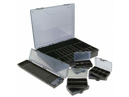 NGT plastový organizér Deluxe Storage Box 7 + 1 Black (FTB-SYSTEM-7+1)