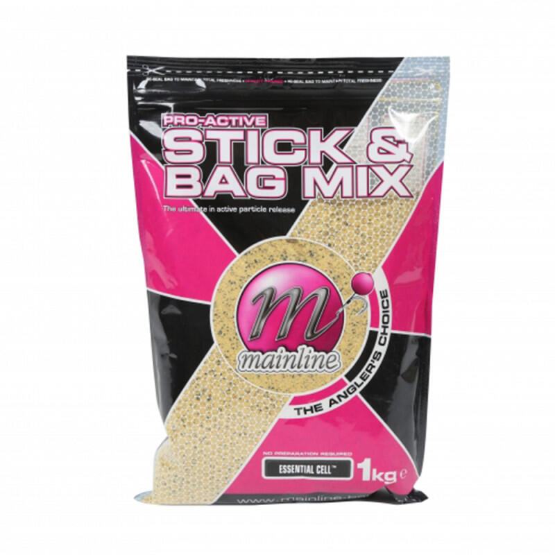 Mainline vnadící směs Pro Active Stick & Bag Mix 1 kg Varianta: Essential Cell (M06015)