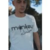 Monkey Climber tričko Front Cover T-Shirt White