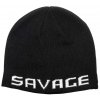 Savage Gear čepice Logo Beanie Black White (73739)