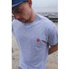 Monkey Climber tričko Minimal T-Shirt Red Logo Heather Grey vel. M