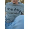 Monkey Climber tričko Front Cover Heather Grey