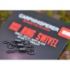 Carp Whisperer rychlovýměnné obratlíky s očkem Quick Change Ring Swivel 10 ks vel. 8 (QCRS)