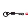 Carp Whisperer rýchlovýmenné obratlíky s očkom Quick Change Ring Swivel 10 ks veľ. 8 (QCRS)