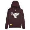 Monkey Climber mikina s kapucí Carp Shaka Hoodie Burgundy