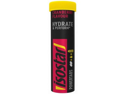 Tablety ISOSTAR Powertabs brusinka