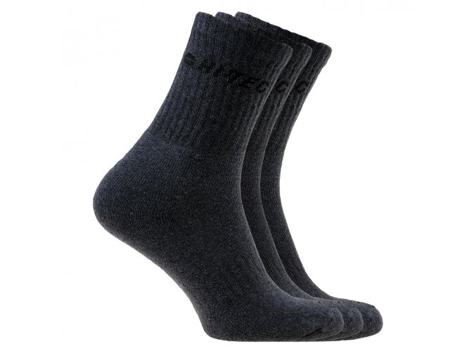 Ponožky Hitec chiro pack DARK GREY MELANGE/BLACK