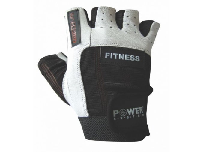Power spandex kůže NEW bílo černá Fitness rukavice