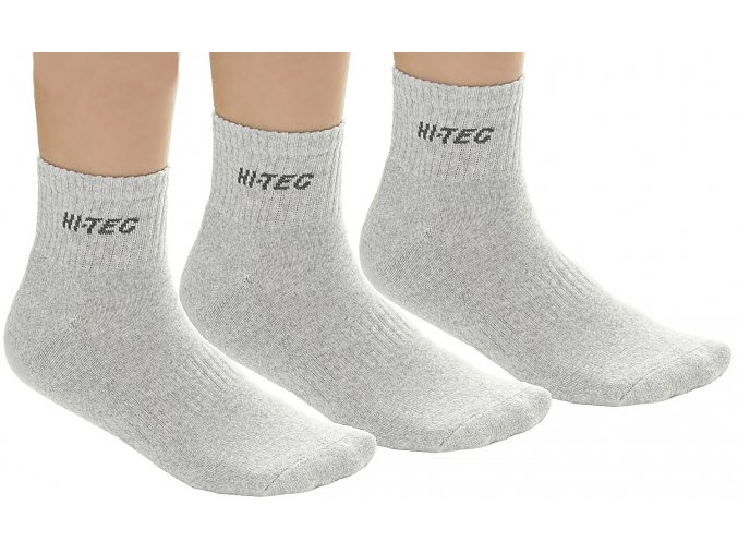 Hi-tec quarro pack Jr grey melange Ponožky