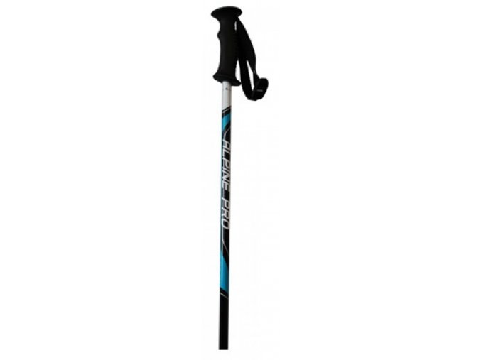 Juniorské lyžařské hole STUF  Alpin Pro  černá/modrá/bílá
