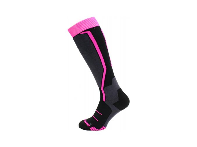 lyžařské ponožky Blizzard Viva allround ski socks black/ anthracite magenta