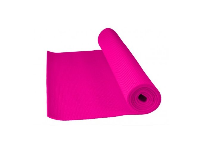 Cvičební podložka fitnes yoga mat Power system růžová barva