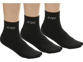 Juniorské Ponožky Hi-tec quarro pack black