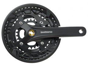 Kliky SHIMANO Acera FC-T3010 , černé, s krytem, pro osu čtyřhran, 9speed