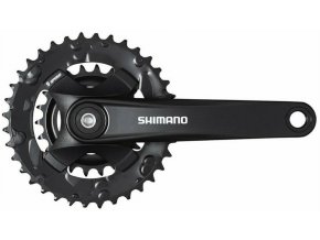 Kliky SHIMANO FC-MT101-L 170mm 36x22, černé, bez krytu, 9 speed, pro osu čtyřhran