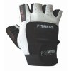 Power spandex kůže NEW bílo černá Fitness rukavice