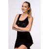 8672 4 draps damske saty 7131 cerna