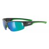 Sportovní brýle  Uvex Sportstyle 215 černá/zelená zrcadlová