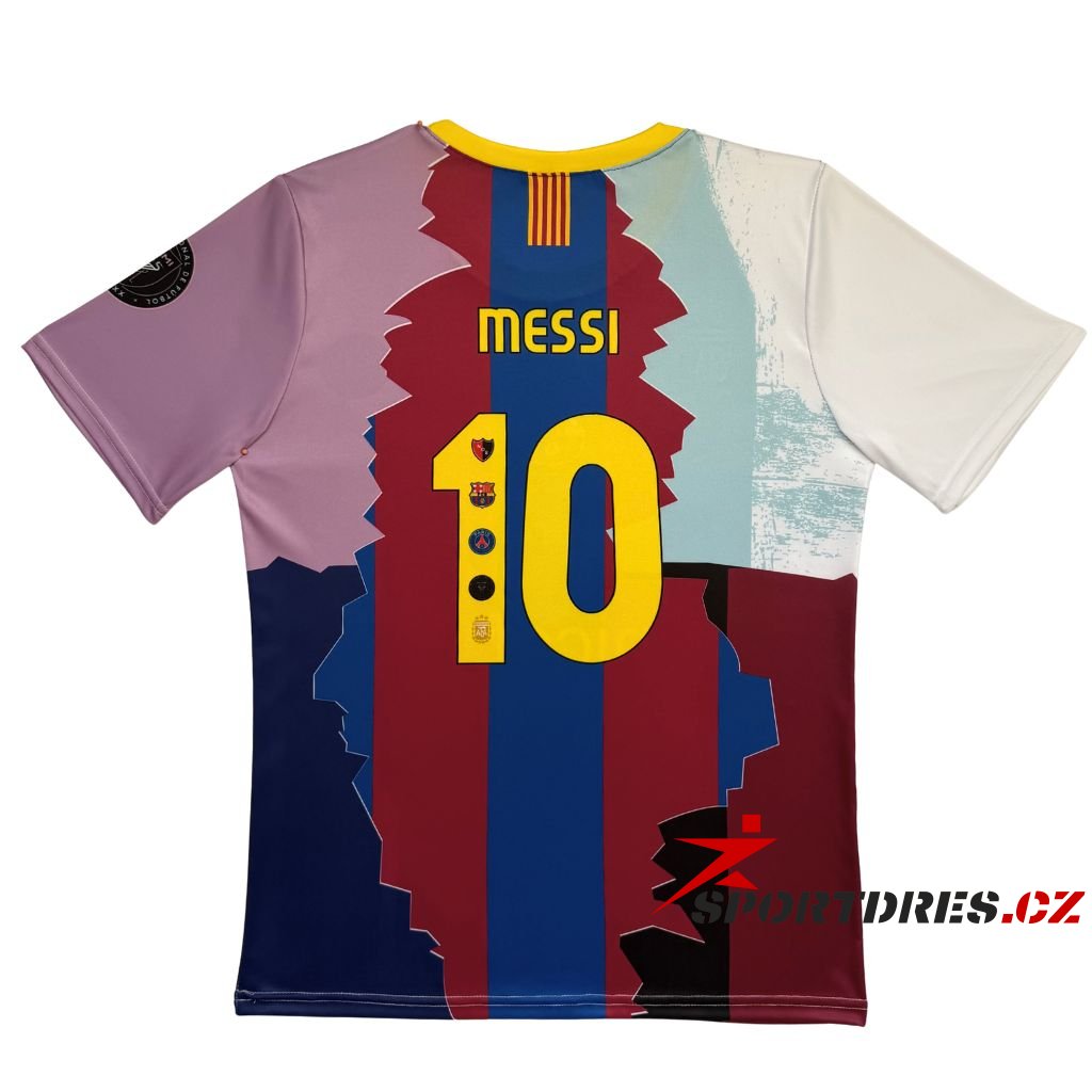 Fotbalový fanouškovský dres 10 Messi – multicolor design