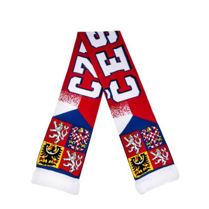 Fanouškovská pletená šála ČESKO / CZECHIA