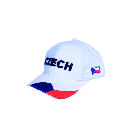 Kšiltovka CZECH bílá