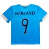 Fotbalový dres 9 Haaland – světle modrý