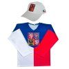 Modrý hokejový set ČR – dres a bílá kšiltovka