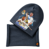 Čepice a nákrčník Mbappé šedomodrá
