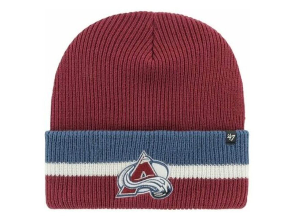 ciapka nhl colorado avalanche split cuff knit caa 47brand sportdress
