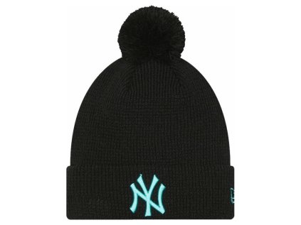 ciapka ny yankees new era team pop bobble beanie black