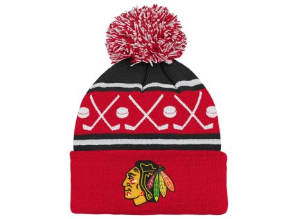 detska zimna ciapka chicago blackhawks outerstuff face off cuff